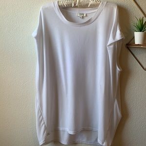 White Dolman Top | Sz L